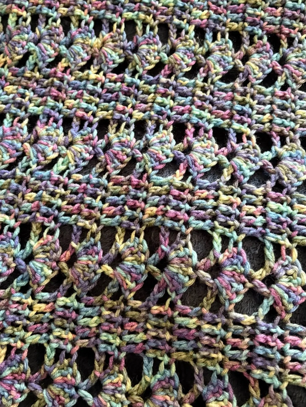 Multicolor Open-Knit Women's Sweater